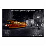 Tram at Night-Composite